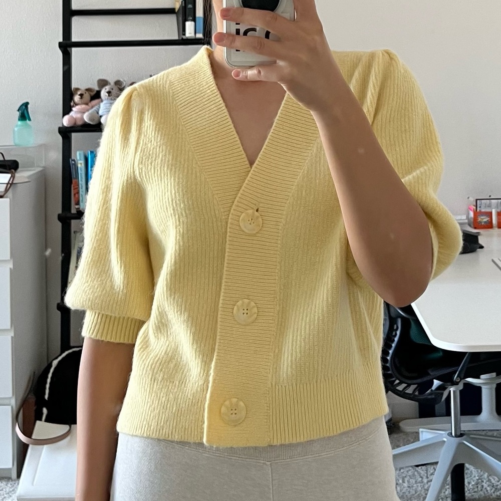 &other stories mohair cardigan